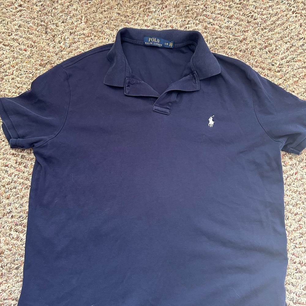 💚3/$25 Ralph Lauren Men's Classic Navy Polo Shirt large